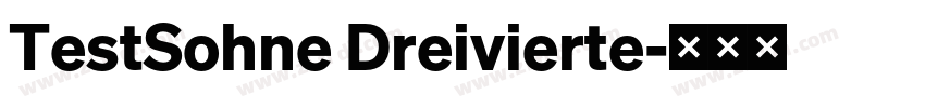 TestSohne Dreivierte字体转换